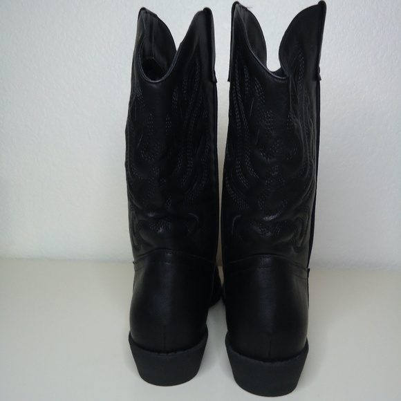All Black Womens Cowboy Boots - Size 9.5 - Picture 5 of 7